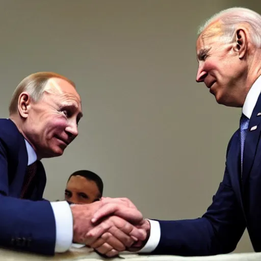 Image similar to Joe Biden meeting Putin