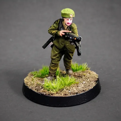 Prompt: trench crusade female communicant anti tank hunter