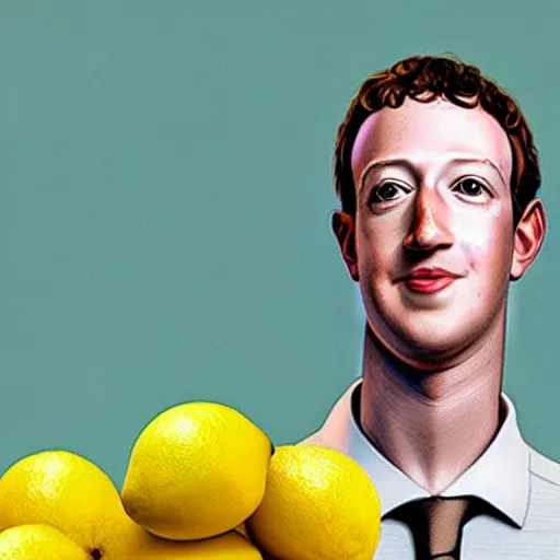 Image similar to Mark Zuckerberg is a lemon, Mark Zuckerberg lemon hybrid