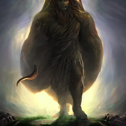 Prompt: god of shadows, fantasy digital art