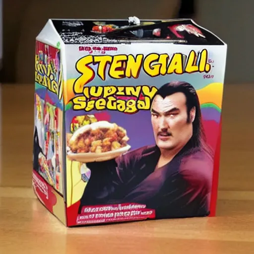 Image similar to Steven Seagal as a happy meal toy