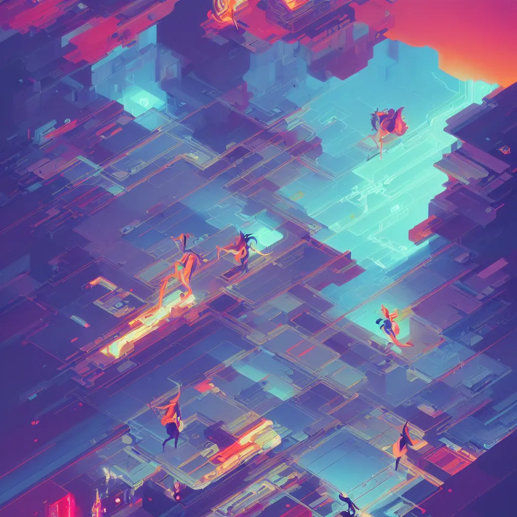 Image similar to a micro-service deployed to a datacenter, road, connector, defence, wall, cloud, security, cyber, attack vector, trending on Artstation, painting by Jules Julien, Leslie David and Lisa Frank and Peter Mohrbacher and Alena Aenami and Dave LaChapelle muted colors with minimalism