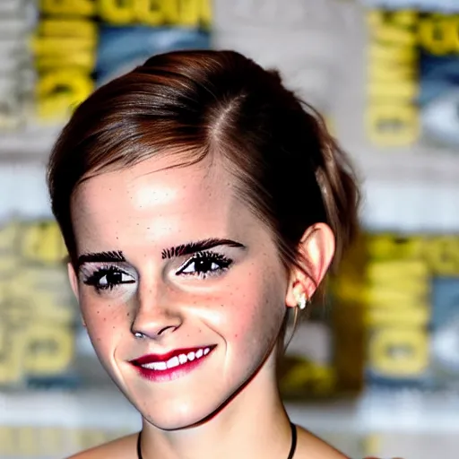 Image similar to Emma Watson smiling 8k