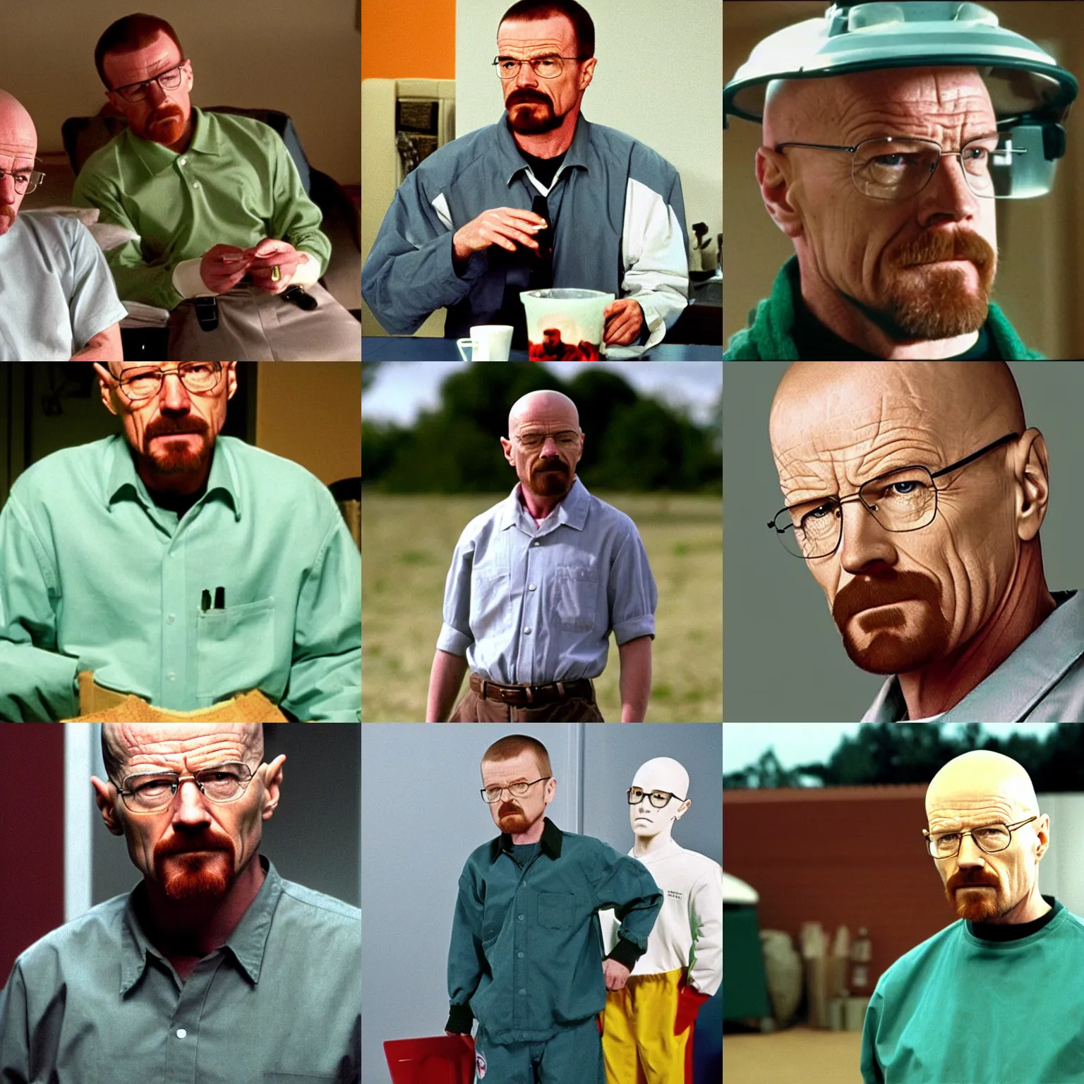 Prompt: Walter White as Hal in Malcolm in the Middle