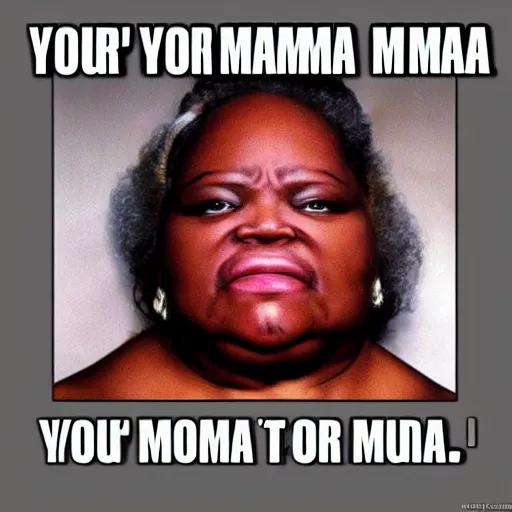 Prompt: your mama so fat and ugly...