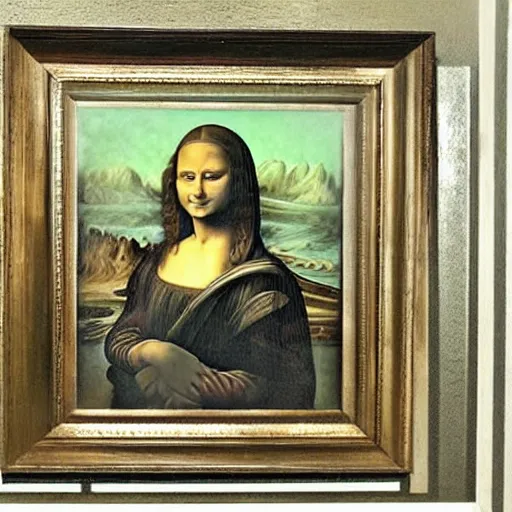 Prompt: painting of the Mona Lisa made by Zdzisław Beksiński