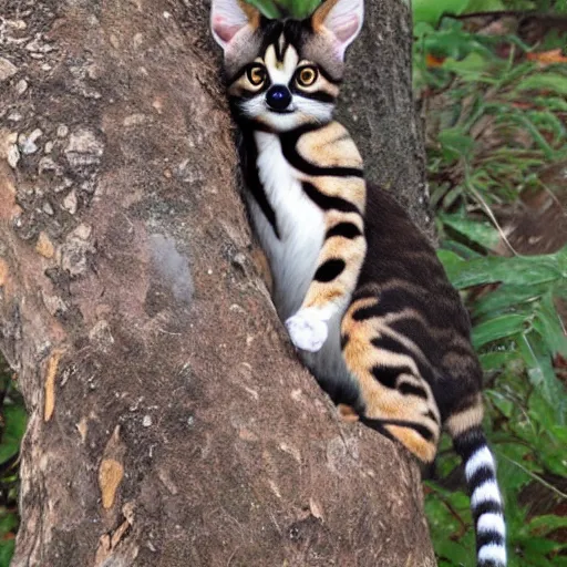 Image similar to Margay as an Angel