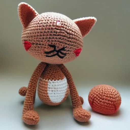 Image similar to crochet kitten