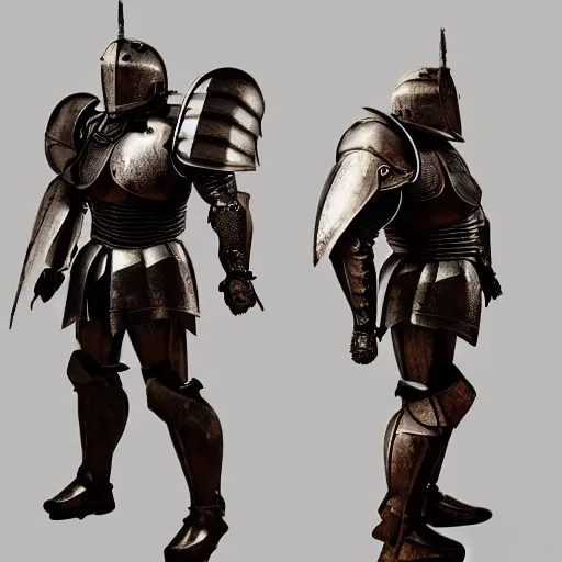 Prompt: a full armored knight posing for a commercial photoshoot, painted by beskinski