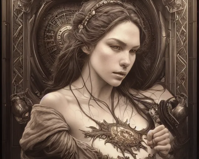 Prompt: photography of laurie lipton, deep focus, d & d, fantasy, intricate, elegant, highly detailed, digital painting, artstation, concept art, matte, sharp focus, illustration, hearthstone, art by artgerm and greg rutkowski and alphonse mucha