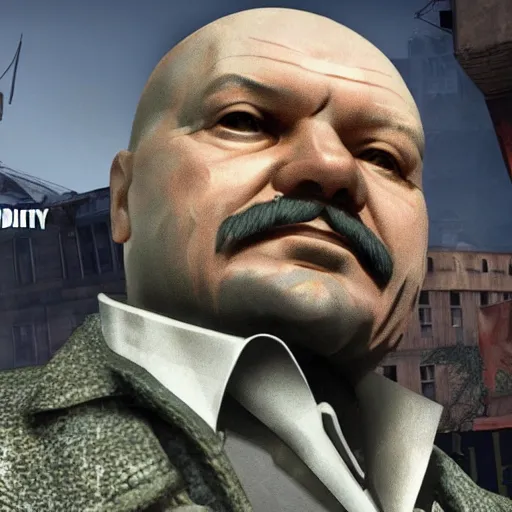 Image similar to lenin in call of duty warzone, detailed