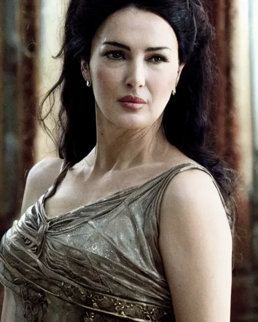 Image similar to monica bellucci as hypatia of alexandria