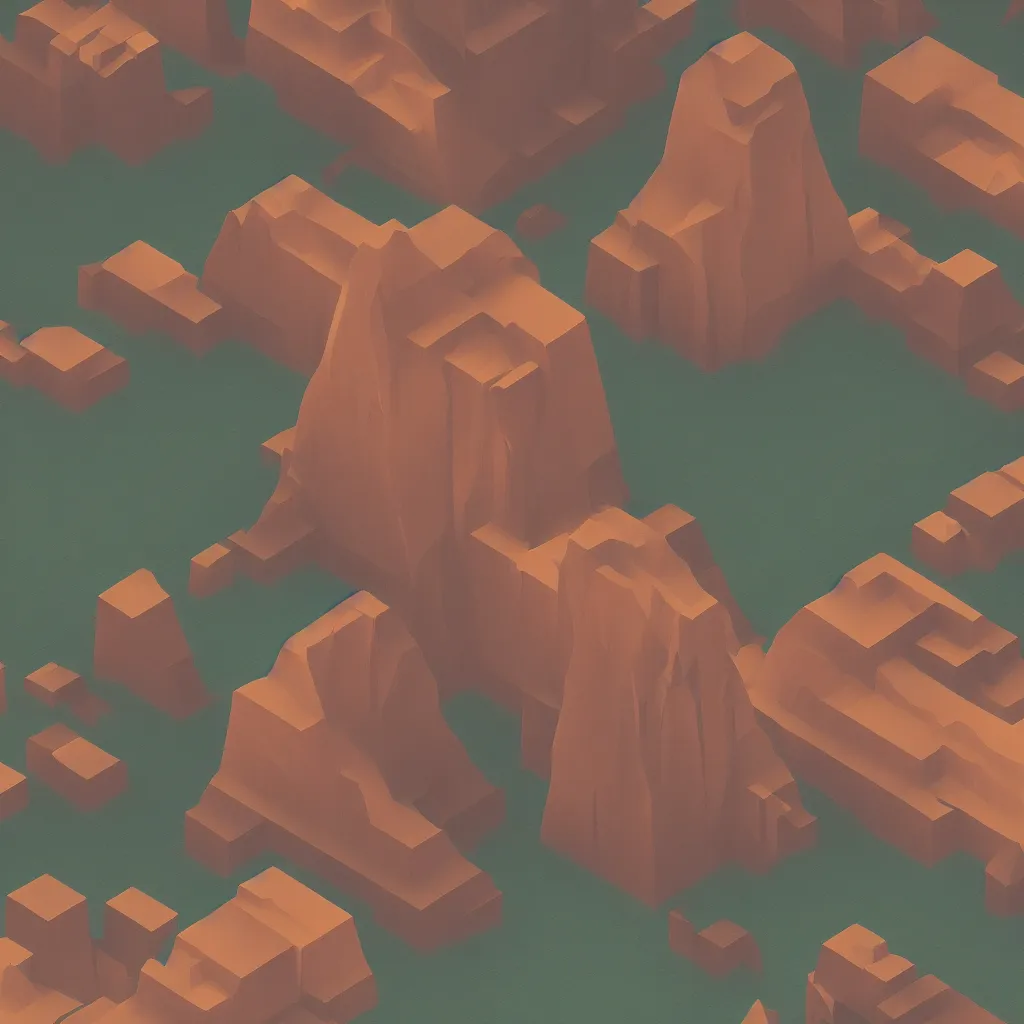 Image similar to isometric view of a giant floating triangular monolith in a valley by james gilleard and madmaraca, textured, detailed, beautiful, 8 k wallpaper