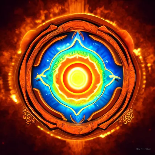 Image similar to sahasrara chakra epic legends game icon stylized digital illustration radiating a glowing aura global illumination ray tracing hdr fanart arstation by ian pesty and katarzyna da bek - chmiel