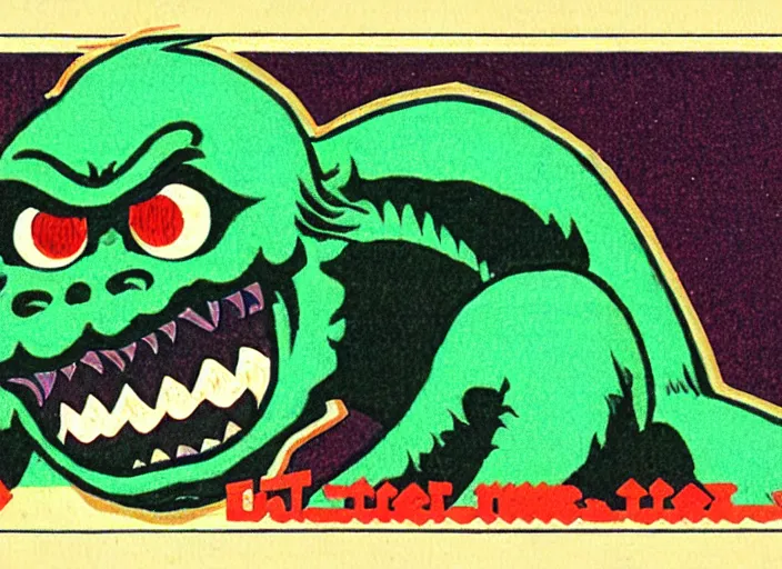 Image similar to a monster illustration from a nes manual