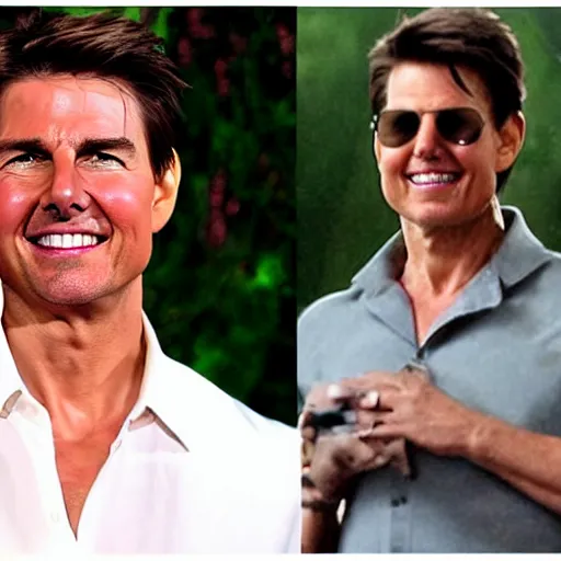 Image similar to Tom Cruise as Big Chungus