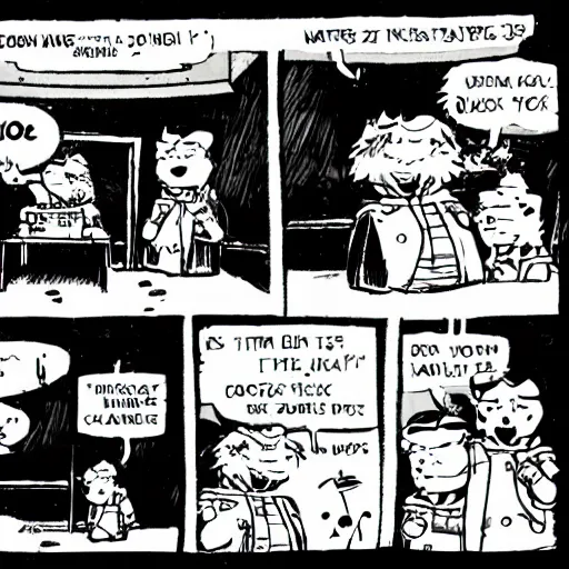 Image similar to panel from foxtrot comic strip