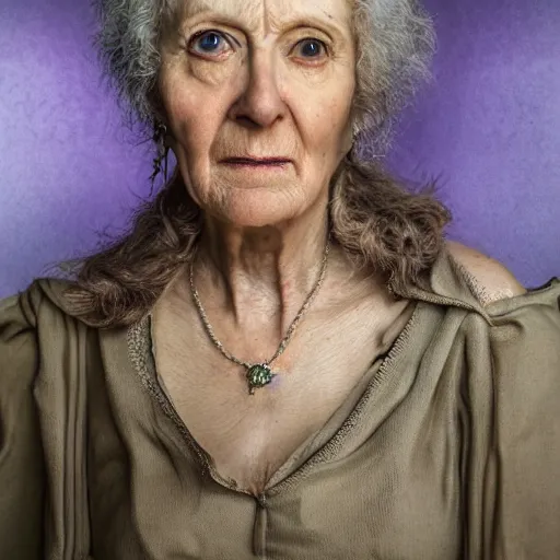 Prompt: stunning award winning hyperrealistic hdr 8 k highly detailed portrait photo of mrs. kerpople as a real human