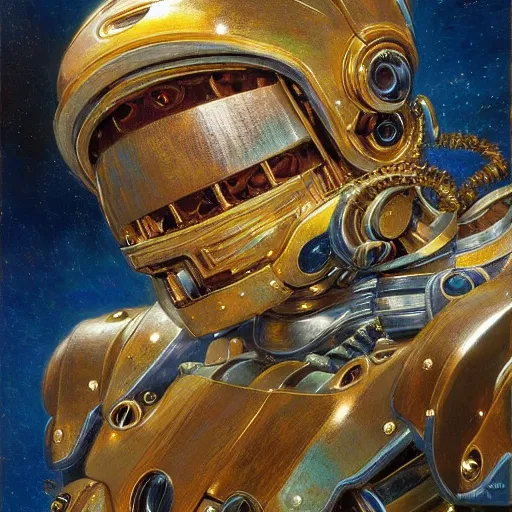 Prompt: highly detailed portrait of a robotic humanoid tiger mecha, painting by gaston bussiere, craig mullins, j. c. leyendecker, lights, art by ernst haeckel, john william godward, hammershøi, alex grey, dmt