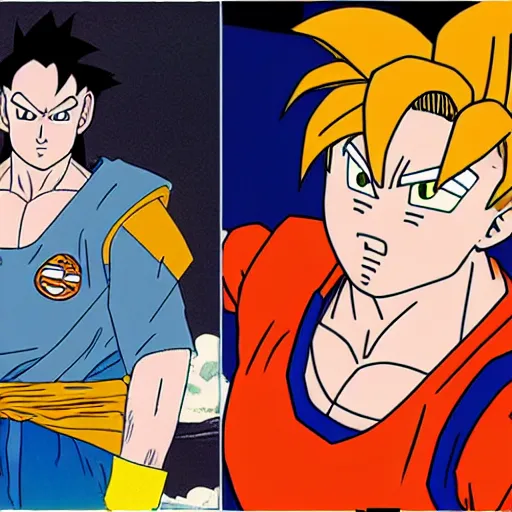 Image similar to bob odenkirk as goku by Akira Toriyama