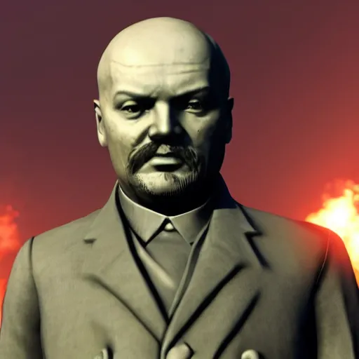 Prompt: lenin in call of duty warzone, detailed