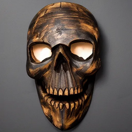 Image similar to skull wooden mask