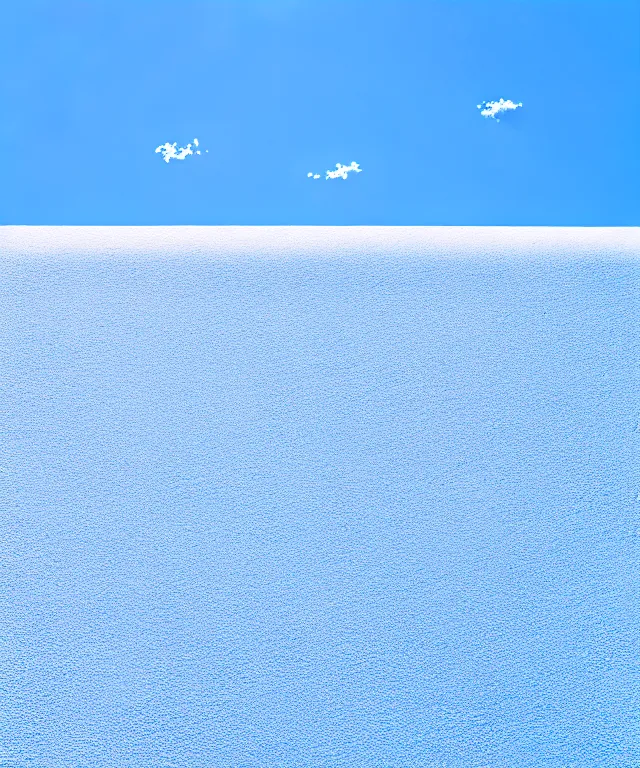 Image similar to thin cloud trails in cursive on clear blue sky