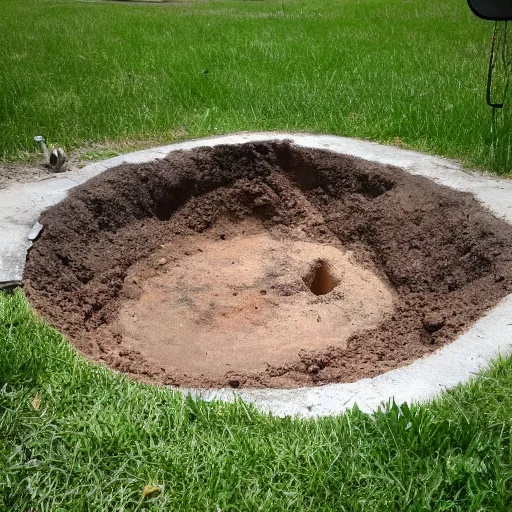 Prompt: I found this hole to hell in my backyard, WTF DO I DO?