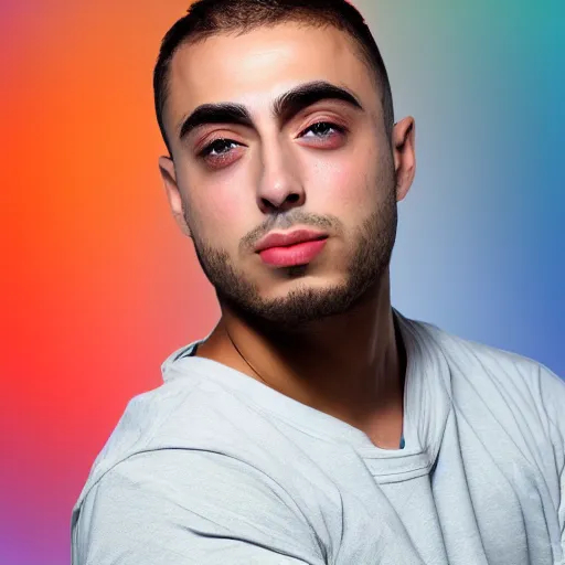 Image similar to a closeup shot of handsome mizkif from twitch, photorealism, 8k