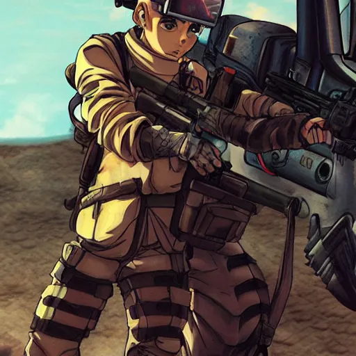 Image similar to desert punk anime