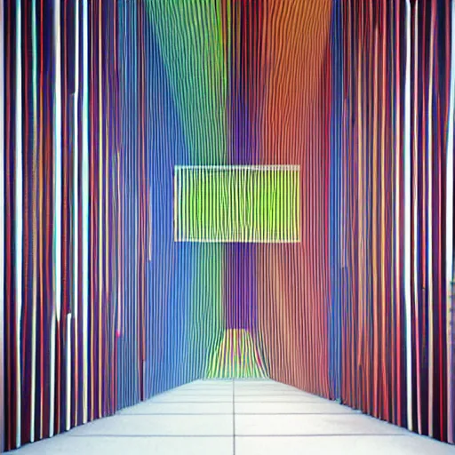 Image similar to masterwork by Carlos Cruz-Diez