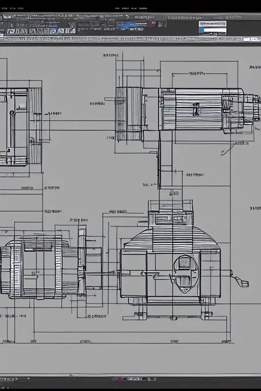 Prompt: autocad schematics for a time machine, smooth, 8 k, sharp focus