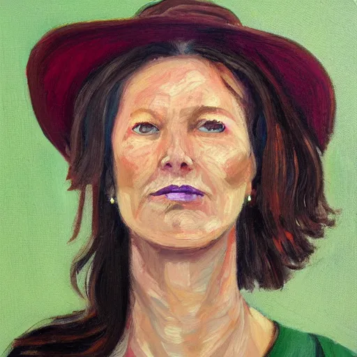 Prompt: woman portrait by rick shaefer