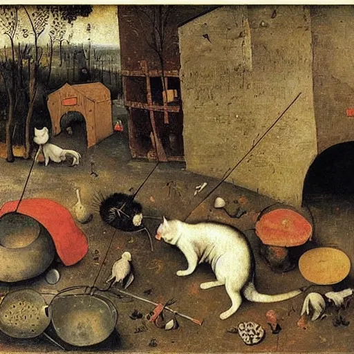 Image similar to cat by pieter bruegel