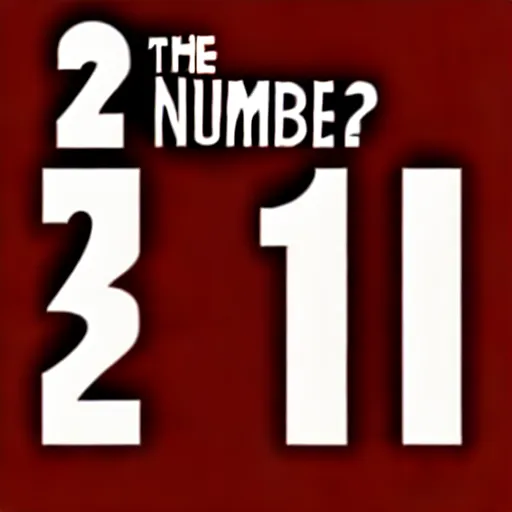 Prompt: the number 2