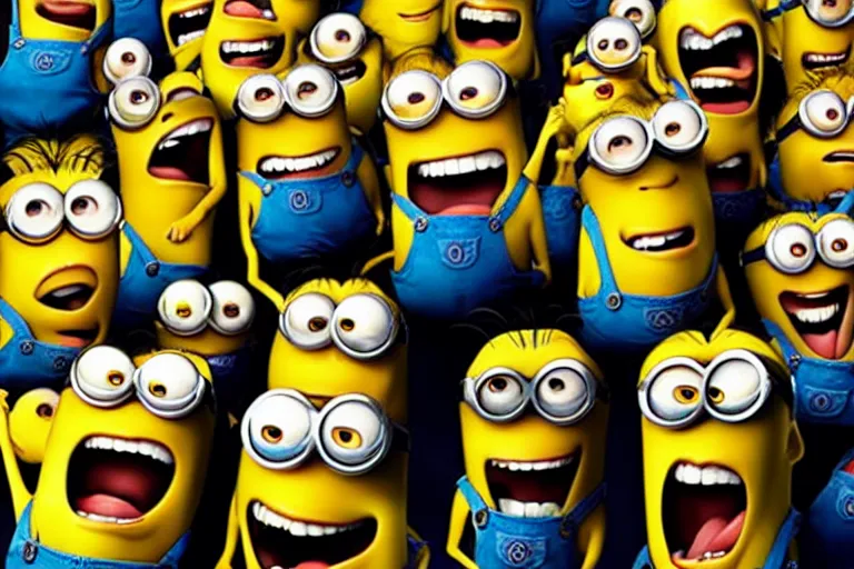 Image similar to Nicolas cage minions high resolution still film