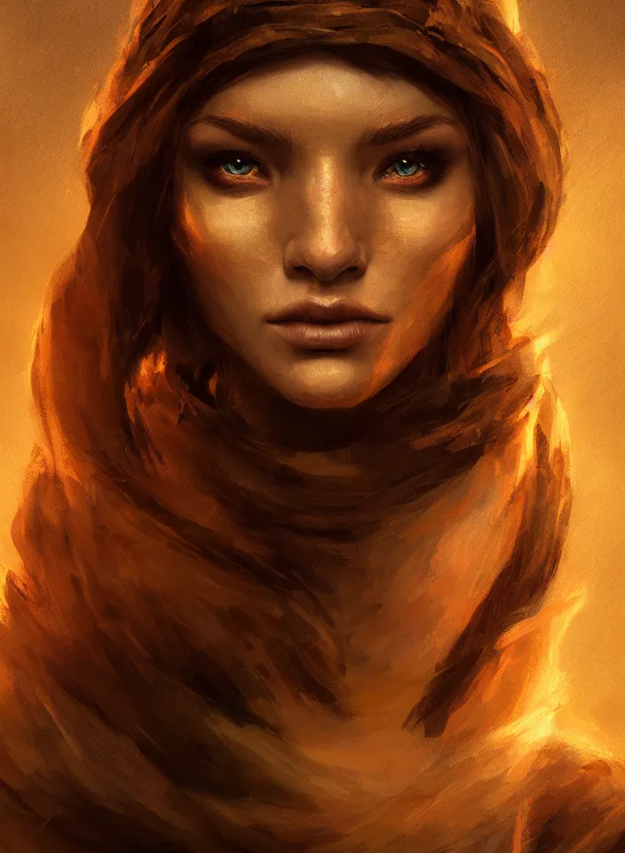 Prompt: a face portrait of a beautiful girl sorceress from skyrim, skyrim setting, beautiful face, warm colors, soft lighting, atmospheric, cinematic, moody, in the style of diego koi, gina heyer, luiz escanuela, art by alyssa monk, hyperrealism, rule of thirds, golden ratio, oil on canvas, 8 k