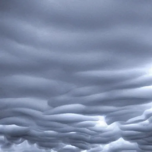 Image similar to mammatus clouds