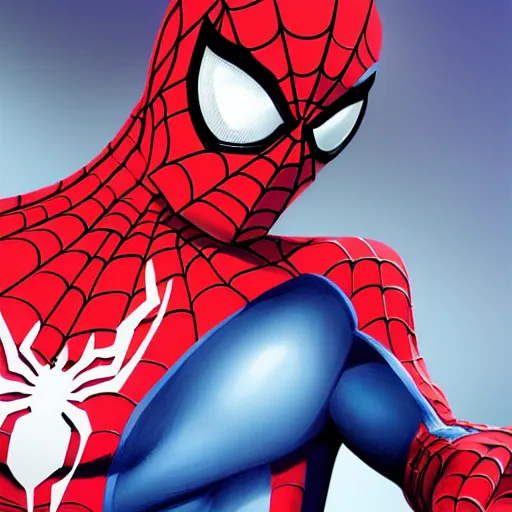 Image similar to spider - man portrait by artgerm and rhads, artstation