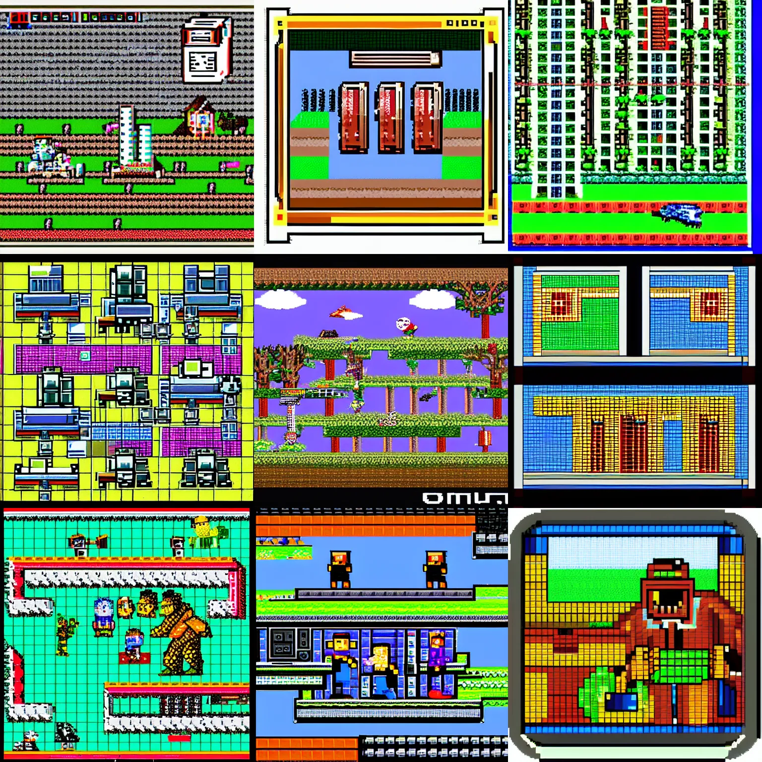 Prompt: an old computer game, 8 - bit