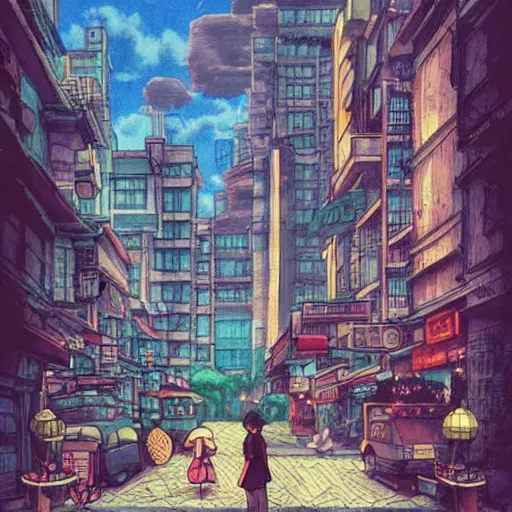 Prompt: “a city lost to time by studio Ghibli”