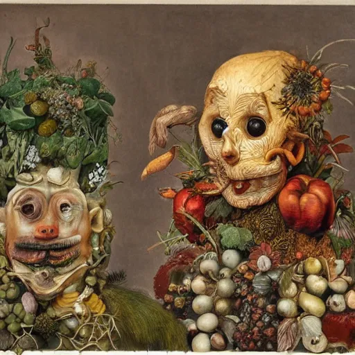 Prompt: a concept house by arcimboldo, giuseppe