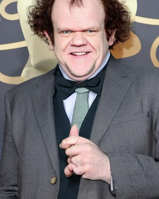 Prompt: john c. reilly with cauliflower hair