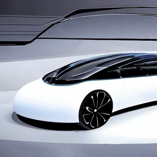 Prompt: a futuristic car
