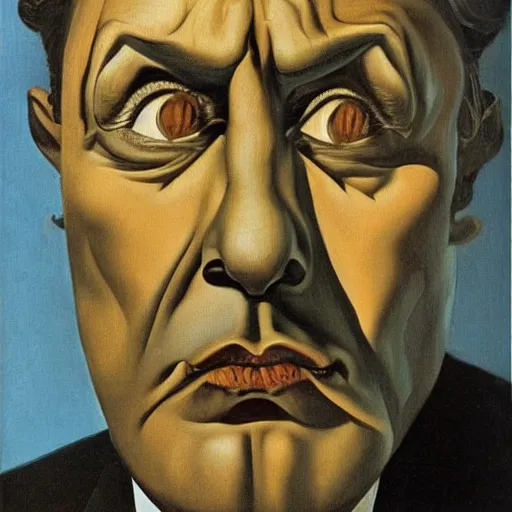 Image similar to antonio margheriti, portrait by salvador dali, highly detailed, in the style of dishonored