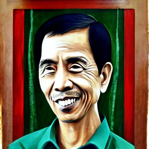 Prompt: jokowi portrait