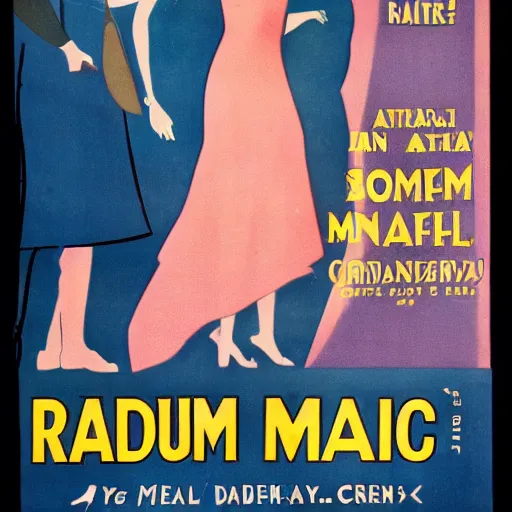 Image similar to year 1 9 2 8 commercial poster for radium miracle cure