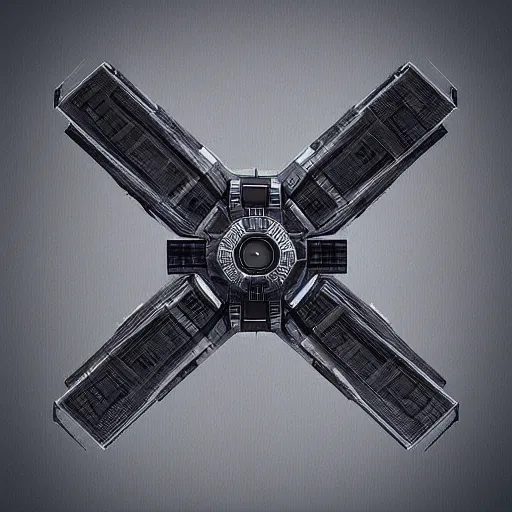 Image similar to “special x-wing, design based on the imperial tie fighter, 3d render, digital art”