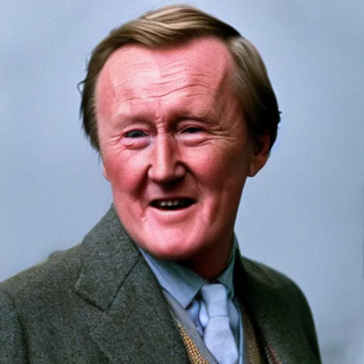 Prompt: Robert Hardy, actor, colorized