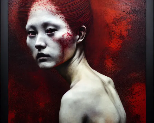 Image similar to eternal eclipse, a brutalist designed, rich deep colours, painted by guy denning, yoshitaka amano, sebastiao salgado, julia margaret cameron, james jean and petra cortright, part by gerhard richter, part by takato yamamoto. 8 k masterpiece.